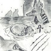 Magico felino. Projekt z dziedziny Trad, c i jna ilustracja użytkownika Giovanna Buonincontri - 08.03.2023