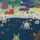 My project for course: Children’s Illustration with Procreate: Paint Magical Scenes. Traditional illustration, Digital Illustration, Children's Illustration, Digital Painting, and Picturebook project by Karina Pavlova - 03.08.2023