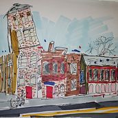 My project for course: Expressive Architectural Sketching with Colored Markers. Un proyecto de Bocetado, Dibujo, Ilustración arquitectónica, Sketchbook e Ilustración con tinta de Mitch Wasserman - 06.03.2023