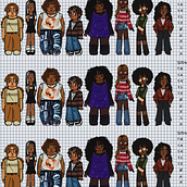 lineup de personajes . Design de personagens projeto de Alejandro Castro - 17.02.2023