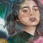 Mein Abschlussprojekt für den Kurs: Illustriertes Porträt mit Procreate. Un proyecto de Ilustración tradicional, Ilustración vectorial, Ilustración digital y Dibujo de Retrato de Denise Wolter - 08.03.2023