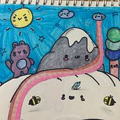 Mi proyecto del curso: Diseño de mundos kawaii: crea ilustraciones alegres. Character Design, Digital Illustration, and Manga project by diegovalencia_di - 03.09.2023
