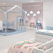 Diseño interior de Tienda California. Interior Design, Furniture Design, and Making project by karligc08 - 07.16.2022