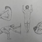 Bocetos cuerpo + examen avió. Pencil Drawing project by Anaïs Castro Pros - 03.09.2023