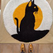 O meu projeto do curso: Introdução ao tufting: aprenda a pintar com fios. Arts, Crafts, Interior Decoration, Fiber Arts, Punch Needle, and Textile Design project by Marlene Ferreira - 03.09.2023
