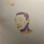 My project for course: Vibrant Portrait Drawing with Colored Pencils. Un progetto di Disegno, Disegno di ritratti, Sketchbook e Disegno con matite colorate di eden4a0 - 07.03.2023