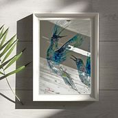 Colibri. Watercolor Painting, Traditional illustration, and Fine Arts project by Ana Mioli - 03.09.2023
