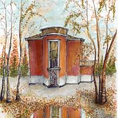 Radio House in Lambertseter, Oslo. Traditional illustration project by Anja Fauske - 03.09.2023