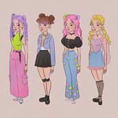K-pop costume design. Un progetto di Illustrazione digitale, Disegno digitale, Disegno e Costume design di Ziggy Minamoto - 10.03.2023