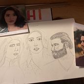 Mijn project van de cursus: Sketchbook met portretten: verken het menselijk gezicht Ein Projekt aus dem Bereich Skizzenentwurf, Zeichnung, Porträtzeichnung, Artistische Zeichnung und Sketchbook von Annemarie Slotboom - 10.03.2023