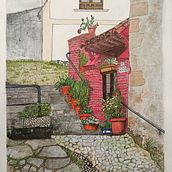 Mi proyecto del curso: Casa n°5. Painting, Sketching, Watercolor Painting, Architectural Illustration & Ink Illustration project by selfapapaya - 03.11.2023