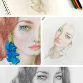 Ice eyes. Traditional illustration project by seme - 03.11.2023