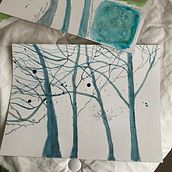 My project for course: Dreamy Watercolor Landscapes: Paint with Light. Painting, and Watercolor Painting project by Nancy Student - 03.11.2023