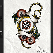 Mi proyecto del curso: Diseño de tatuajes estilo old school en Procreate. Un progetto di Illustrazione tradizionale, Disegno, Illustrazione digitale e Design di tatuaggi di Baby Doll - 12.03.2023