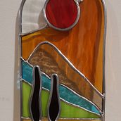 Mi proyecto del curso: Diseño de vidrieras contemporáneas. Un progetto di Design di accessori, Interior design, Interior Design e DIY di oralia_mtz - 11.03.2023