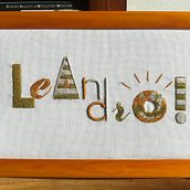 Mon projet du cours : Lettres brodées : le fil en tant qu’outil graphique. Un proyecto de Bordado y Diseño textil de Dominique - 12.03.2023