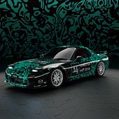 Mad Bunny RX7. 3D, and 3D Modeling project by voksamarek - 03.12.2023