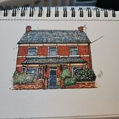 My project for course: Expressive Architectural Sketching with Colored Markers. Un progetto di Bozzetti, Disegno, Illustrazione architettonica, Sketchbook e Illustrazione con inchiostro di c_bf - 28.02.2023