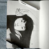 Mon projet du cours : Carnet de portraits : explorez le visage humain. Un proyecto de Bocetado, Dibujo, Dibujo de Retrato, Dibujo artístico y Sketchbook de Lauralee Dumez - 12.03.2023