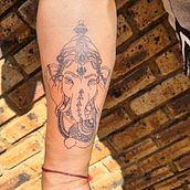 Ganesh Tatt for my buddy. Un proyecto de Diseño de tatuajes de Chris David - 13.03.2023