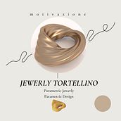 "TORTELLINO"  Jewerly Modelado 3D con Grasshopper en Rhinoceros. Design, 3D, Architecture, Jewelr, Design, and Sculpture project by Arturo Dm - 03.13.2023