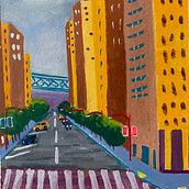 My project for course: Gouache Painting of Urban Landscapes. Traditional illustration, Painting, and Gouache Painting project by lynnobnp - 03.11.2023
