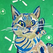 The Kind of Cat Call You Actually Want. Un proyecto de Ilustración tradicional, Bellas Artes, Pintura y Pintura gouache de immanjue - 09.03.2023