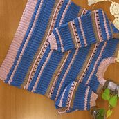 Mi proyecto del curso: Prendas a crochet llenas de color y textura. Fashion Design, Fiber Arts, Crochet, and Textile Design project by maritanar - 03.13.2023