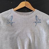 Mon projet du cours : Broderie artisanale sur vêtements : créez une composition. Un progetto di Ricamo, Upc, cling e Textile Design di Solveig Debrock - 14.03.2023
