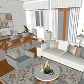 Proyecto de Decoración de Interiores "Living comedor" Ein Projekt aus dem Bereich Innendesign, Dekoration von Innenräumen und Innenarchitektur von Sofía Taborda - 14.03.2023