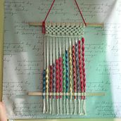 Mi proyecto del curso: Introducción al macramé: creación de un tapiz decorativo. Accessor, Design, Arts, Crafts, Interior Design, Decoration, Fiber Arts, Macramé, Textile Design, and Traditional illustration project by Yenilet Chaparro - 03.13.2023