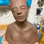 My project for course: Introduction to Clay Figurative Sculpture. Fine Arts, and Sculpture project by aileenburgess2 - 03.14.2023
