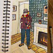 Abby's Illustrations! . Projekt z dziedziny Trad, c, jna ilustracja, Sketching, Kreat, wność,  R, sunek, Malowanie akwarelą, Sketchbook i Malowanie gwaszami użytkownika abigail_bonnanzio - 14.03.2023