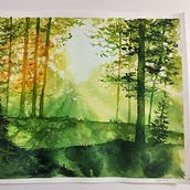 Il mio progetto del corso: Paesaggi incantevoli ad acquerello: dipingi con la luce. Painting, and Watercolor Painting project by Romina Baido - 03.14.2023