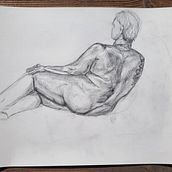Mi proyecto del curso: Dibujo de la figura humana en movimiento. Fine Arts, Sketching, Pencil Drawing, Drawing, and Realistic Drawing project by Katja Sonninen - 03.10.2023
