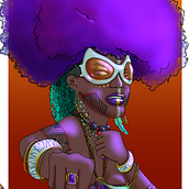 Afrofuturism. Un progetto di Illustrazione tradizionale di gabrielmiguel_gmo - 20.01.2023