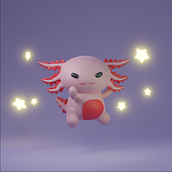 Mi proyecto del curso: Creación de personajes kawaii en 3D con Blender Ein Projekt aus dem Bereich Traditionelle Illustration, Design von Figuren, Digitale Illustration, 3-D-Modellierung und Manga von Guiss SJ - 11.03.2023