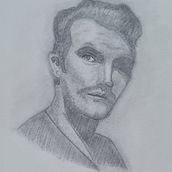 Sam Brisley - Projects. Traditional illustration, Fine Arts, Sketching, Pencil Drawing, Drawing, Portrait Drawing, Artistic Drawing, and Figure Drawing project by Nura Osman - 03.14.2023