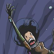 Blackhole. Ilustração tradicional projeto de Ángel Mateos Chatin - 13.03.2023