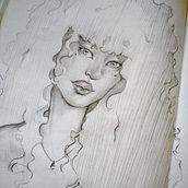 Meu projeto do curso: Caderno de retratos: explore o rosto humano. Sketching, Drawing, Portrait Drawing, Artistic Drawing, and Sketchbook project by Luara Rios - 03.16.2023