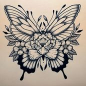 Mi proyecto - Prácticas. Een project van Traditionele illustratie, Digitale illustratie y  Tatoeageontwerp van Beatriz Madrid - 17.03.2023