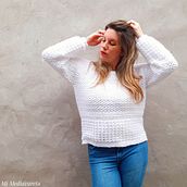 Sweater Aline. Crochet, Costume Design, and Fiber Arts project by Yohana Villalba - 03.17.2023