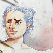 Final Project: Emotive water color portrait . % jens_zacherl tarafından hazırlanan Güzel sanatlar, Tablo, Sulubo, a Resim, Ve Portre Çizimi projesi - 03.17.2023