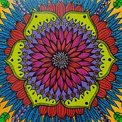 Mi proyecto del curso: Zentangle y mandalas: dibuja patrones armónicos. Painting, Drawing, Acr, lic Painting, and Creating with Kids project by Arlen Torres - 03.14.2023