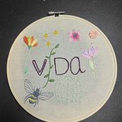 Mi proyecto del curso: Técnicas básicas para bordar letras. Un projet de Broderie , et Design textile de Ruth Rey - 15.03.2023