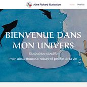 Mon projet du cours : WordPress : créez un site professionnel de A à Z. Un proyecto de Diseño Web, Desarrollo Web, Desarrollo No-Code							 y Diseño de producto digital de Aline Richard - 17.03.2023