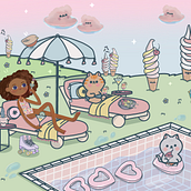 My project for course: Designing Kawaii Worlds: Spread Joy Through Illustration. Character Design, Digital Illustration, and Manga project by Gemma Smith - 03.17.2023