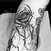 BlackWork . Tattoo Design project by Dave Uno - 03.17.2023