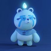 Meu projeto do curso: Criação de personagens Kawaii em 3D com Blender. Un progetto di Illustrazione tradizionale, Character design, Illustrazione digitale, Modellazione 3D e Manga di Carlos Cavalcante - 18.03.2023