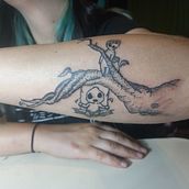Mi proyecto del curso: Tatuaje para principiantes. Tattoo Design, and Traditional illustration project by Sebastian Huidobro Zenteno - 03.18.2023